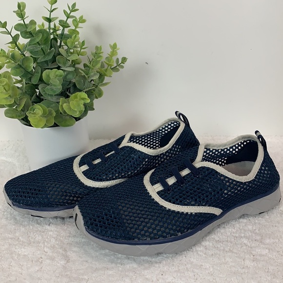 Aleader Adventure navy blue/white trim mesh (water shoe) sneaker size 9 - Picture 4 of 13